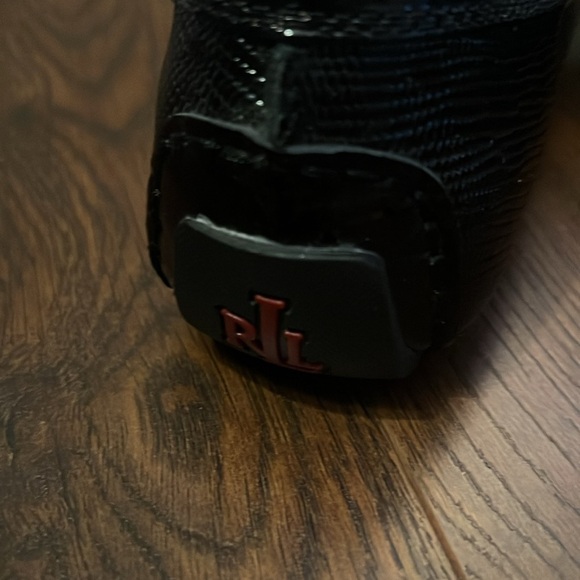 Polo Ralph Lauren Camila Driving Loafer 8.5 Snakeskin Patent Leather - Picture 6 of 9